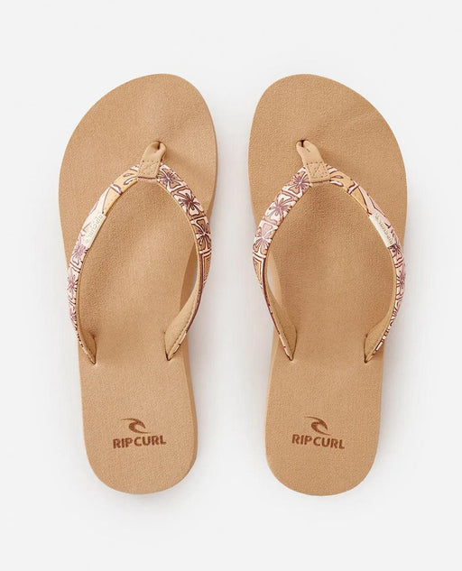 Rip Curl Freedom Bloom Ladies Flip Flops Bright Peach - Boardworx