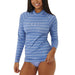 Rip Curl Golden Rays Long Sleeve UV Tee - Rash Vest Blue/White - Boardworx