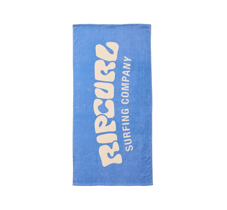 rip curl blue beach towel surfing 