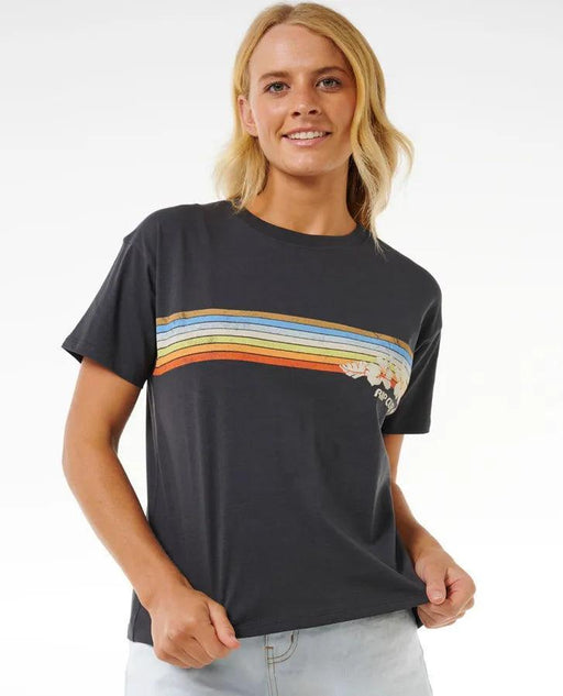 Rip Curl Hoffman Relaxed Ladies Tee Washed Black - Boardworx