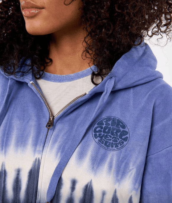 Rip Curl Icons Of Surf Full Zip Ladies Hoody Blue - Boardworx