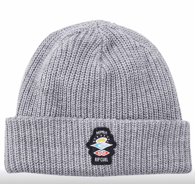 Rip Curl Icons Reg Mens Beanie Grey - Boardworx