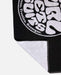 Rip Curl black and white surf towel with bold logo, ideal for watersports and beach use