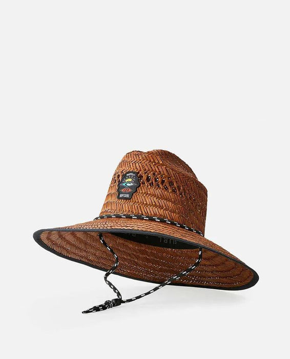 Rip Curl Logo Straw Hat Brown - Boardworx