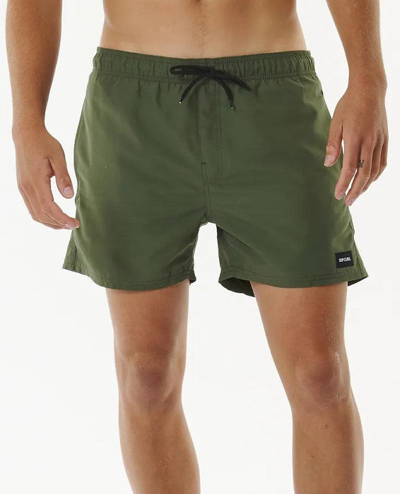 Rip Curl Offset 15" Volley Short Dark Olive - Boardworx