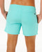 Rip Curl aqua volley watersports board shorts with back pocket, elastic waistband