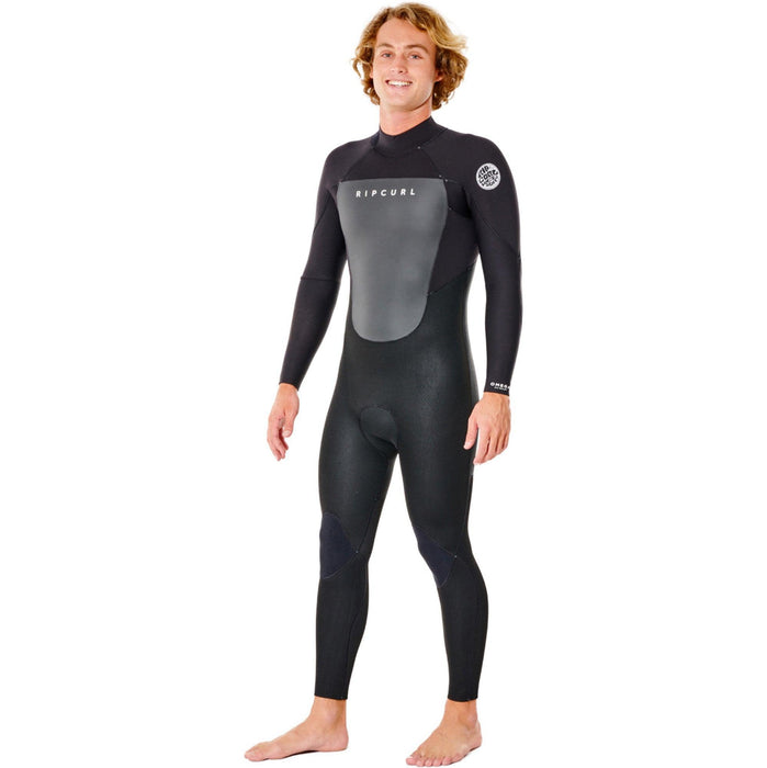 Rip Curl Omega 3/2mm Back Zip Mens Wetsuit Black - Boardworx