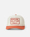 Rip Curl trucker cap, mesh white with baked clay peak, surf clothing accessory