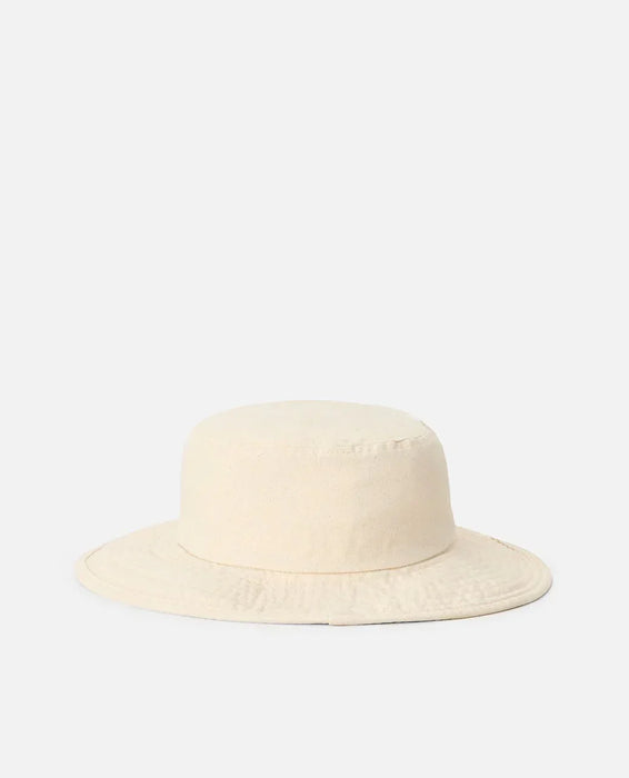 Natural colour wide brim sun hat for watersports, surf style, with UPF protection