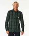 Rip Curl Quality Surf Products Mens Flannel Shirt Washed Green - Boardworx