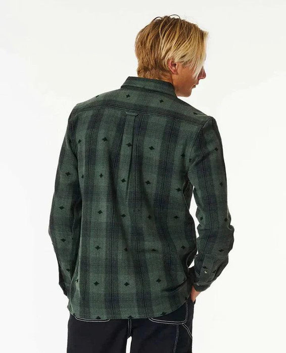 Rip Curl Quality Surf Products Mens Flannel Shirt Washed Green - Boardworx