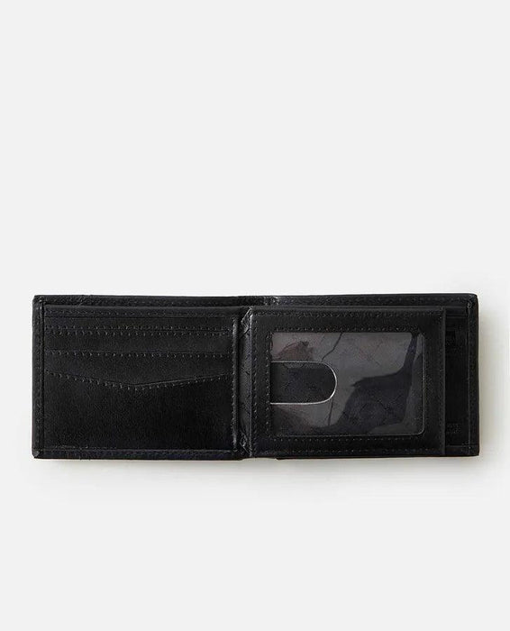 Rip Curl RFID Slim Leather Wallet Black - Boardworx