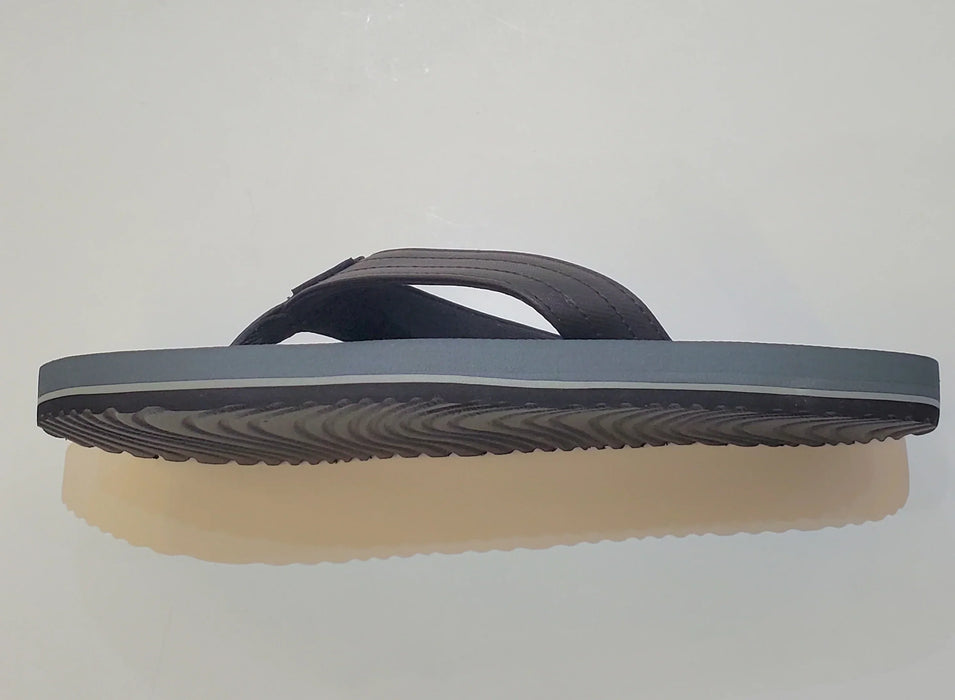 Rip Curl Ripper open toe flip flop, blue and grey, textured sole, watersports footwear