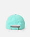 Rip Curl light sea blue cap with adjustable strap, watersports surf clothing accessory