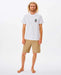 Rip Curl Search Icons Tee White - Boardworx