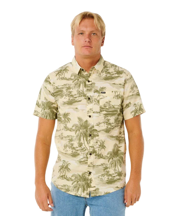 Rip Curl Sessions Short Sleeve Shirt Vintage White