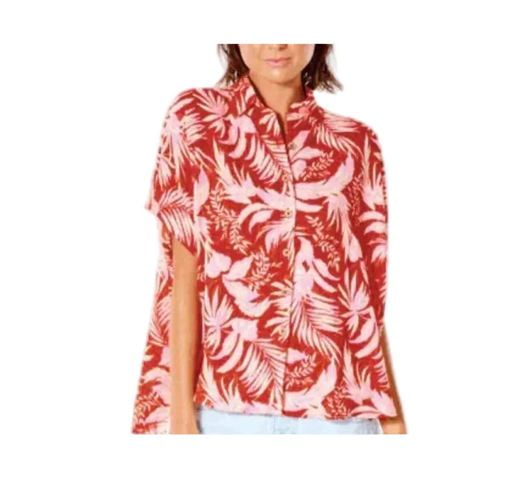 Rip Curl Sun Rays Ladies Shirt Red