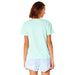 Rip Curl Sunset V Neck Ladies Tee Light Aqua - Boardworx