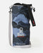 Rip Curl Surf Series 20L grey dry bag with mountain pattern and shoulder strap