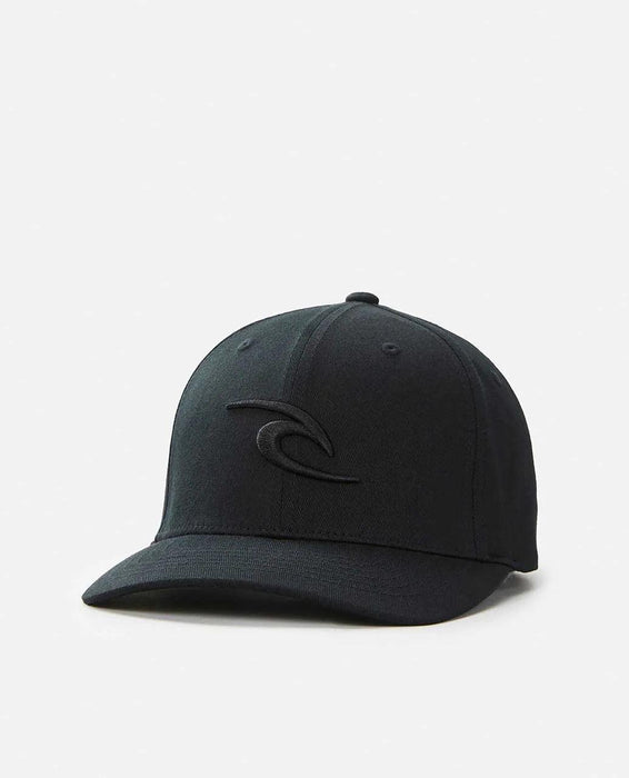 Rip Curl Tepan Flexifit Cap Black - Boardworx