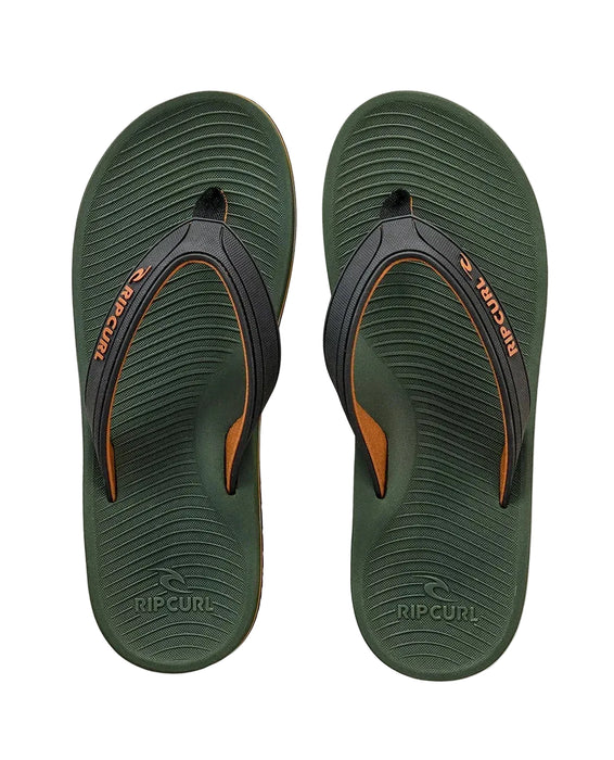 rip curl mens flip flops olive green 