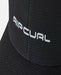 Rip Curl VaporCool Aerotech Flexfit black surf cap with textured fabric and logo