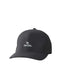 Rip Curl black Flexfit cap with white logo, surf clothing accessory for watersports
