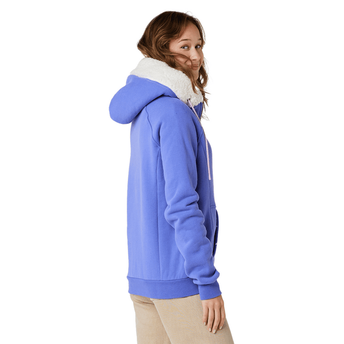 Rip Curl Velouchi Sherpa Fleece Hoody Purple - Boardworx