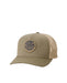 Rip Curl trucker cap in dusty olive with mesh back and circular logo patch