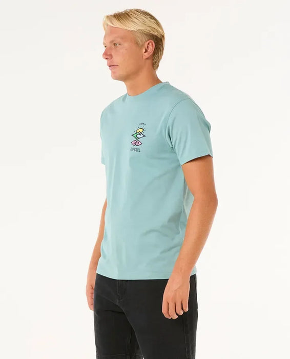 Rip Curl Search Icon Tee Blue Lagoon