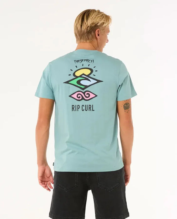 Rip Curl Search Icon Tee Blue Lagoon
