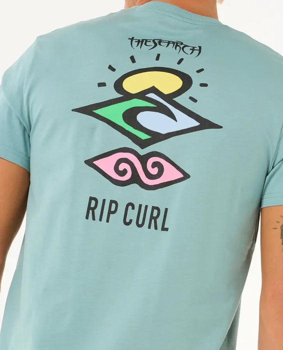 Rip Curl Search Icon Tee Blue Lagoon