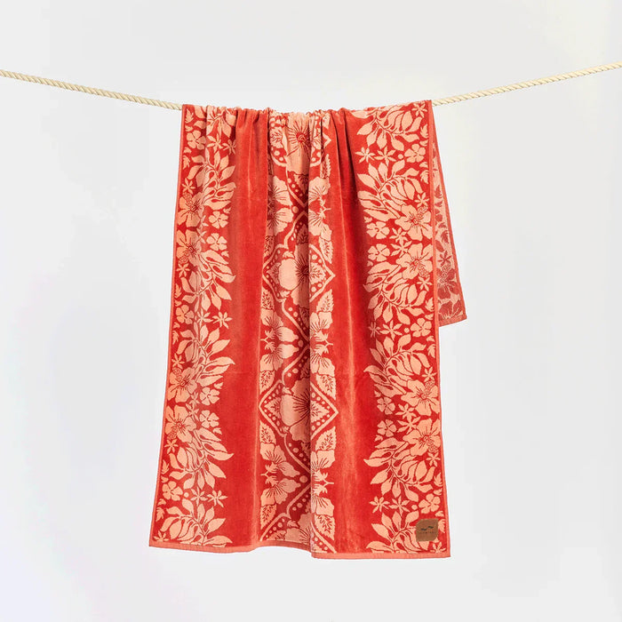 Sandy's Oversized Premium Woven Towel Warm Earth