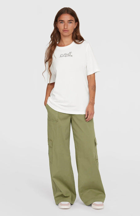 O Neill Essentials Script Tee Snow White