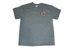 Sex Wax neon logo surf t-shirt in dark heather grey with chest graphic print