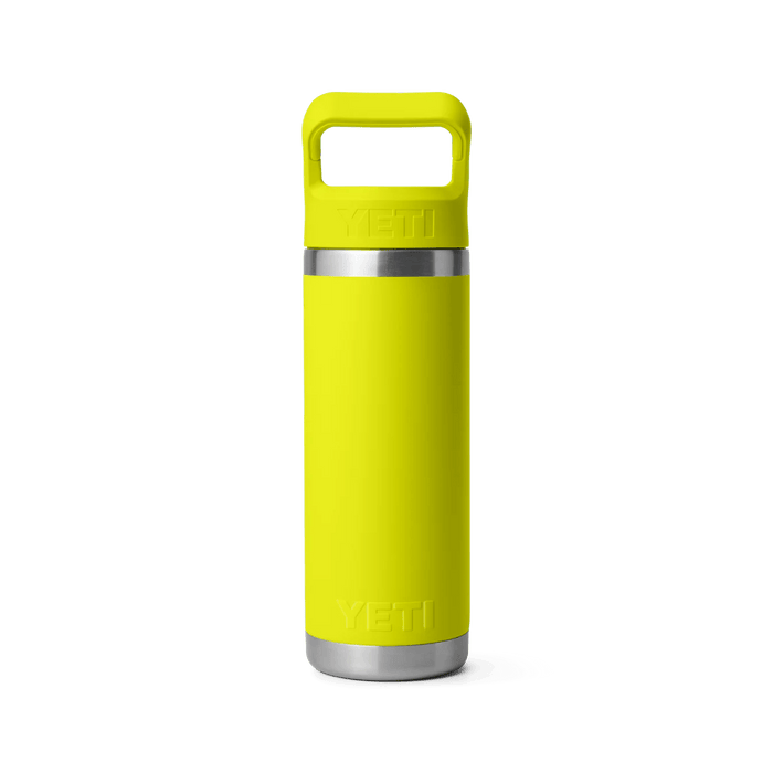 Yeti Rambler 18 oz (532 ml) Bottle With Colour-Matched Straw Cap Firefly Yellow