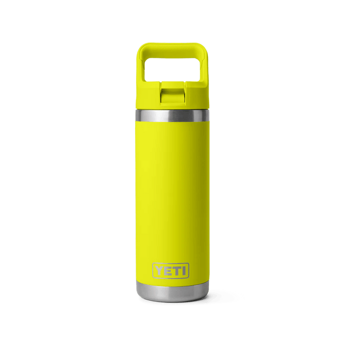 Yeti Rambler 18 oz (532 ml) Bottle With Colour-Matched Straw Cap Firefly Yellow