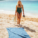 Slowtide Koko Turkish Woven Beach Towel Navy - Boardworx