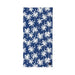 Slowtide Luca beach towel with white palm tree print on navy blue background