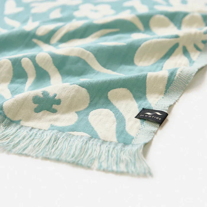 Slowtide Sunny Driftweave Turkish Towel - Sky Blue