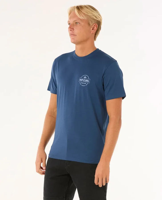 Rip Curl Staple Tee Washed Navy
