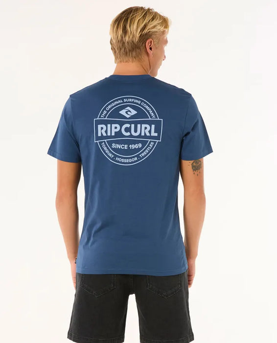 Rip Curl Staple Tee Washed Navy