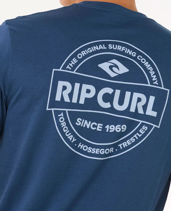 Rip Curl Staple Tee Washed Navy