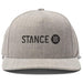 Stance Icon wool snapback hat in heather grey with black embroidered logo