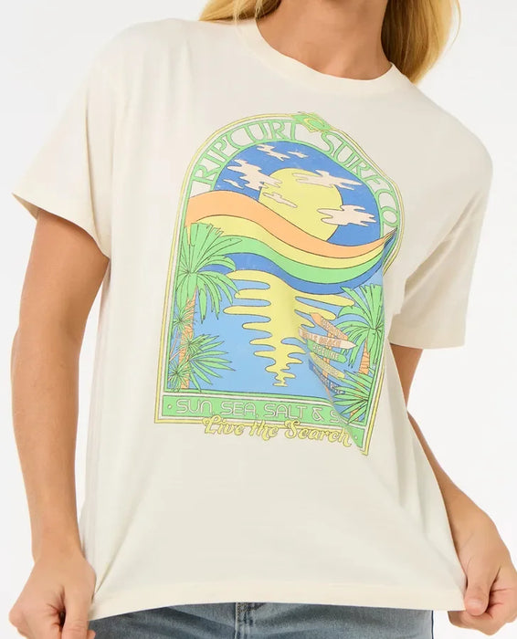 Rip Curl Sun & Sea Relaxed Tee Bone
