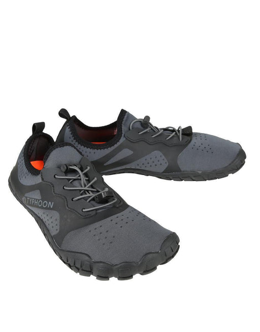 Typhoon Morfa Aqua Shoe in grey, lightweight water sports footwear with black sole and laces