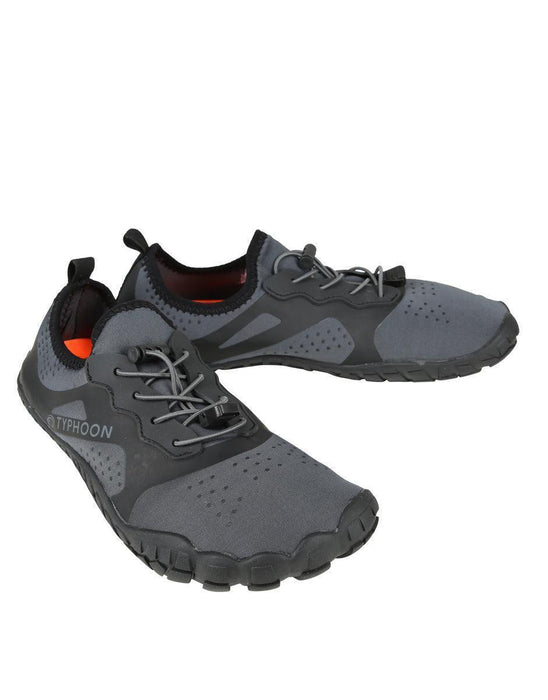 Typhoon Morfa Aqua Shoe in grey, lightweight water sports footwear with black sole and laces
