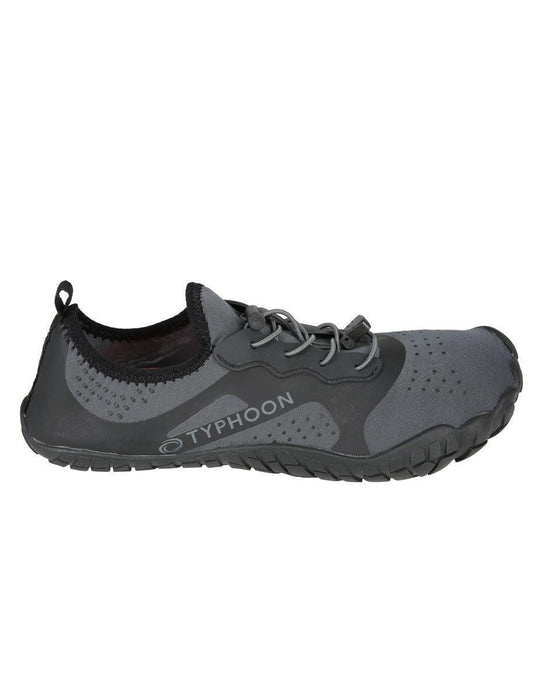 Typhoon Morfa grey aqua shoe with black sole and breathable mesh upper