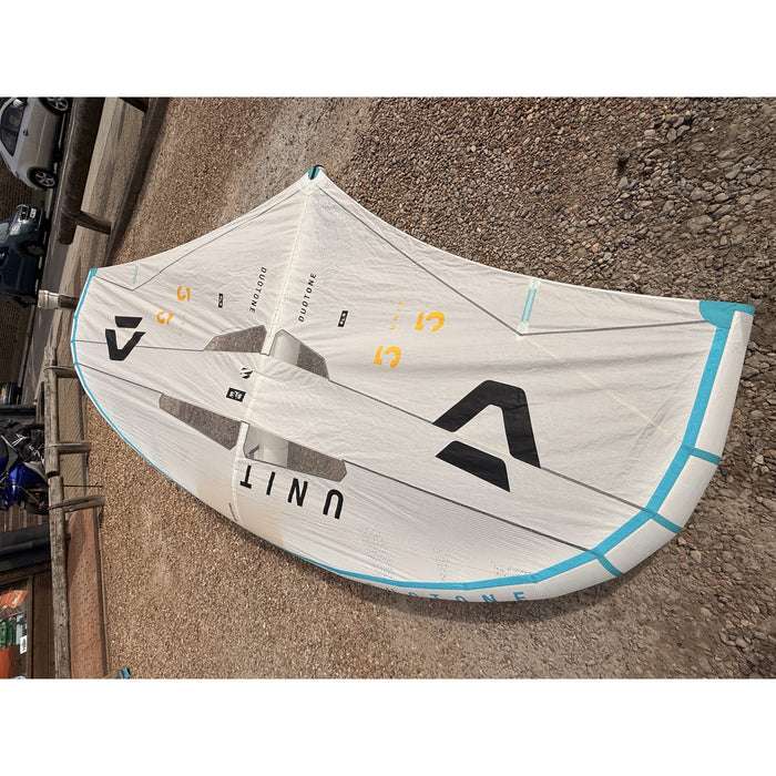 Duotone Unit SLS 5.5m wing canopy with Duotone logo and 5.5 size marking