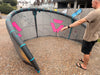 Used 2026 Duotone Dice SLS 9m kite pumped up, front view